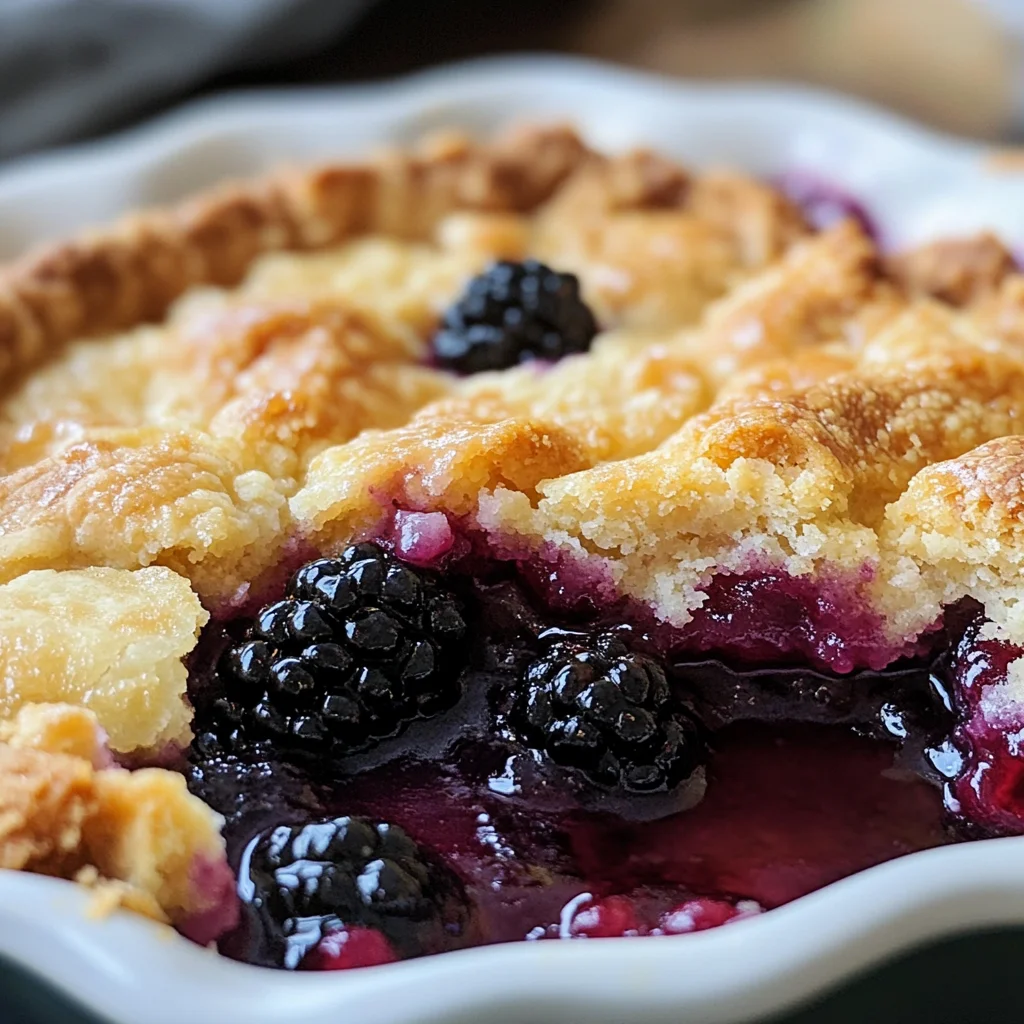 Blackberry Cobbler Recipe 🥧🍇