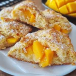 Coconut mango scones