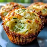 Crispy Parmesan Zucchini Potato Muffins