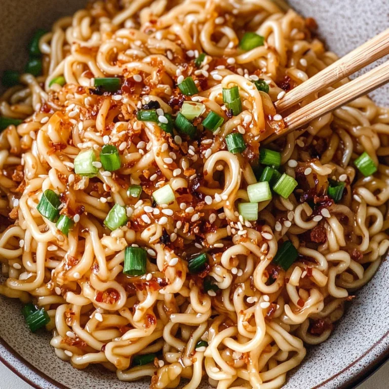 Easy Garlic Chili Oil Noodles