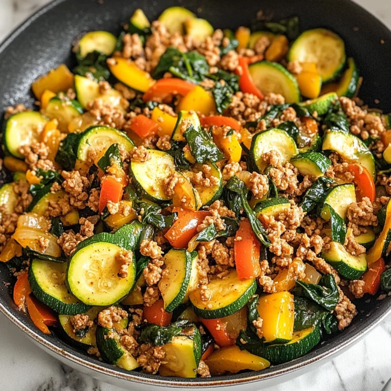 Easy Ground Turkey and Zucchini Skillet