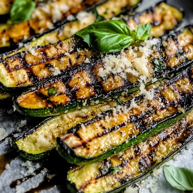 Grilled Zucchini with Parmesan