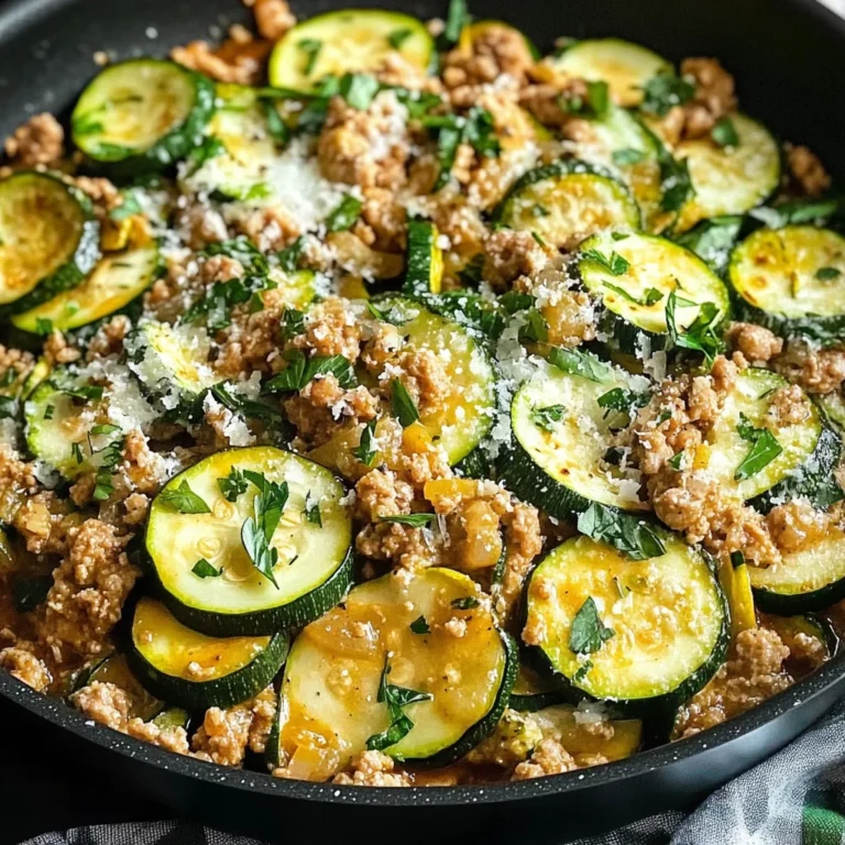 Ground Turkey and Zucchini Skillet
