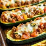 Italian Stuffed Zucchini Boats