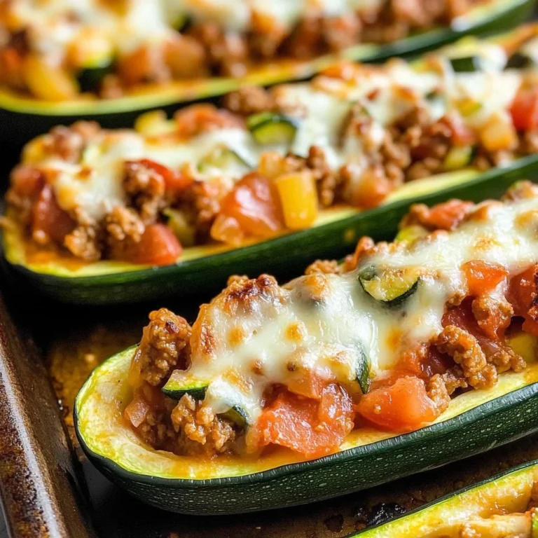 Italian Stuffed Zucchini Boats