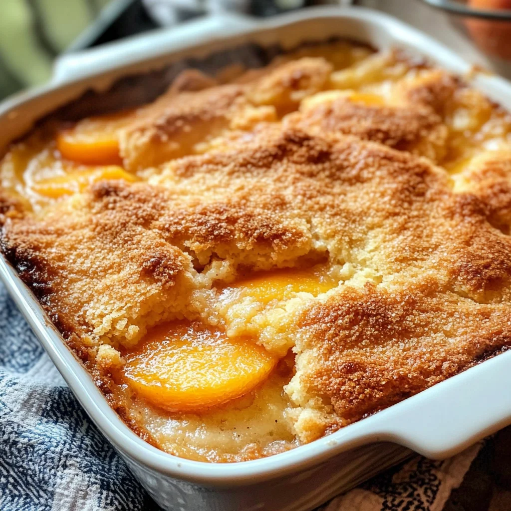 Old Fashioned Peach Cobbler