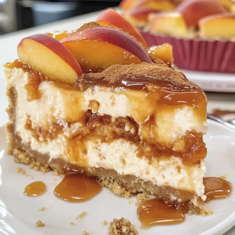 Peach Cobbler Cheesecake