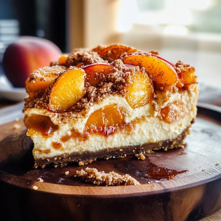 Peach Cobbler Cheesecake