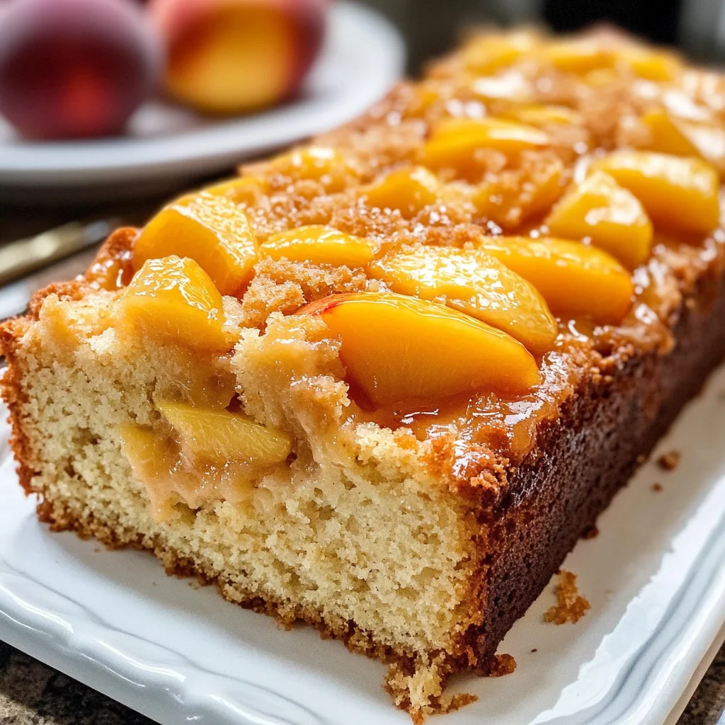 Peach Cobbler Pound Cake