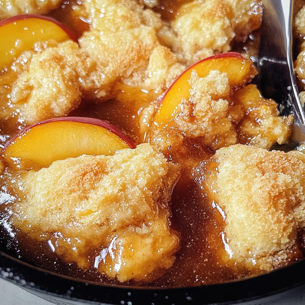 Southern Cast Iron Skillet Peach Cobbler