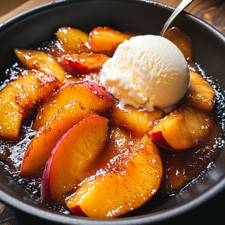 Spiced Caramelized Peaches