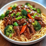 Sticky Beef Noodles
