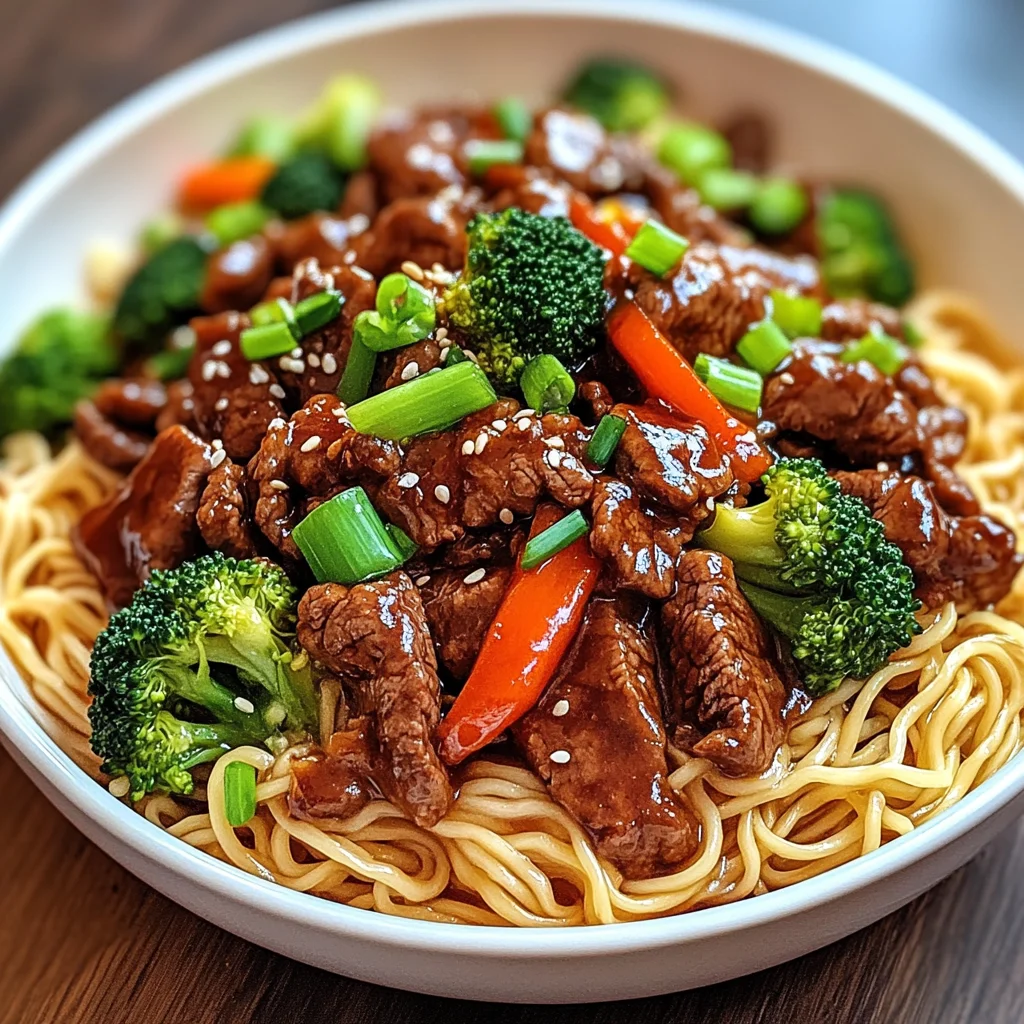 Sticky Beef Noodles
