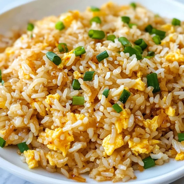 10 min. Easy Egg Fried Rice (only 6 ingredients!)