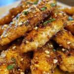Air Fryer Honey Butter Garlic Chicken Tenders Recipe