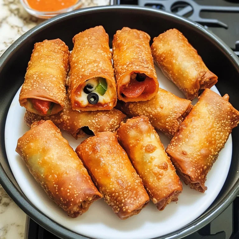 Air Fryer Pizza Egg Rolls