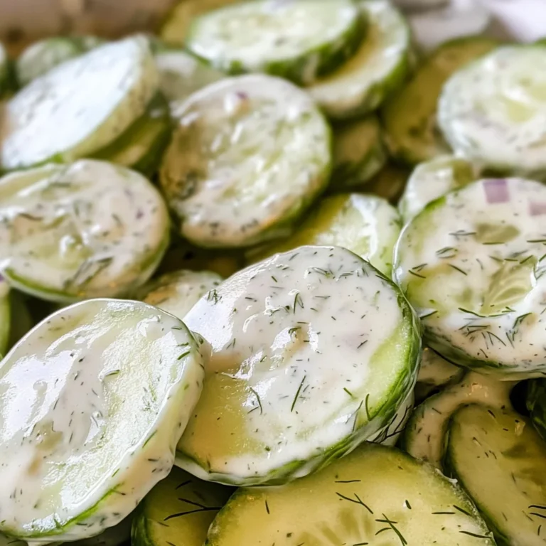 Creamy Cucumber Salad