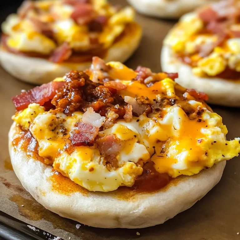 English Muffin Breakfast Pizzas
