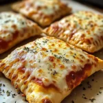 Homemade Easy Cheesy Pizza Pockets