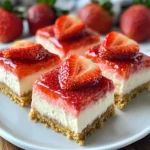 No-Bake Strawberry Cheesecake Bars