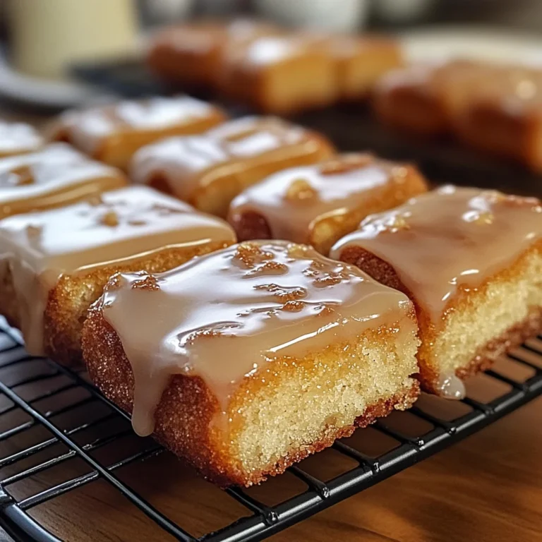 Soft Baked Maple Donut Bars