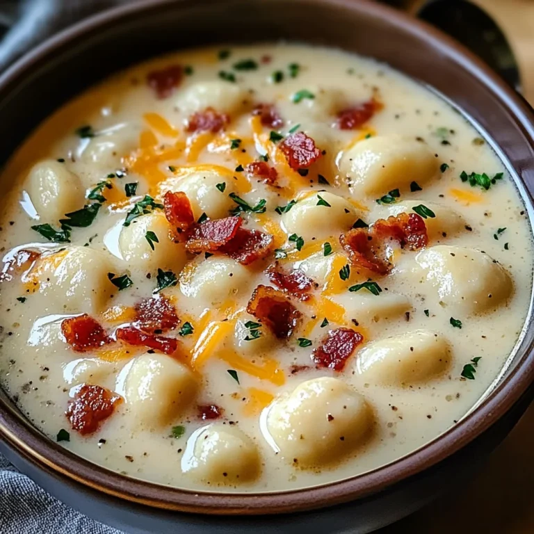 Turkey Bacon Cheddar Gnocchi Soup – A Rich and Creamy Comfort Meal